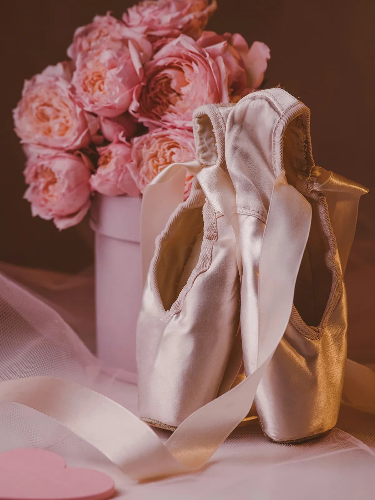 Pointe shoe fitting.