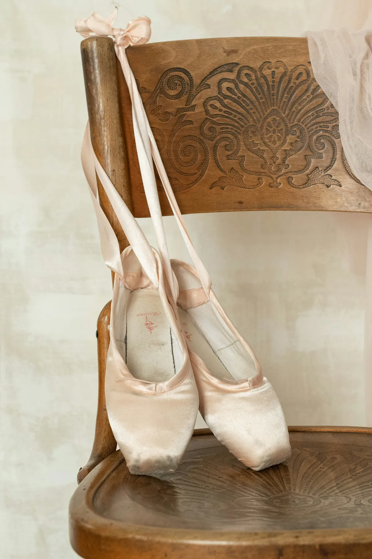 Ballet class in the studio.